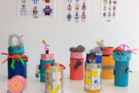 Image of upcycled robots