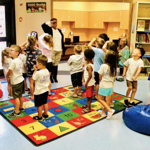 Image of kids at story time