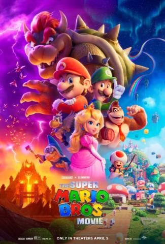 Image of Super Mario Bros movie poster