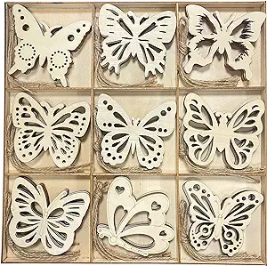 Image of wooden butterflies