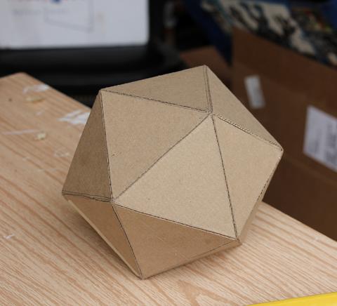 Image of a polyhedral die