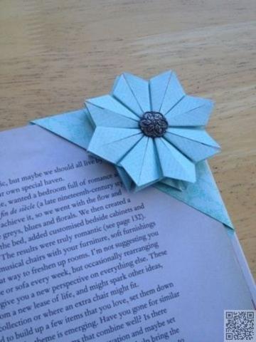 Image of bookmark made from origami