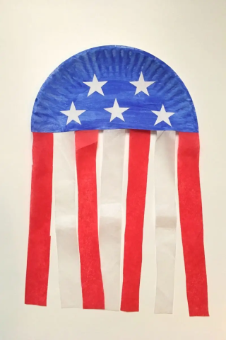 Image of American flag craft
