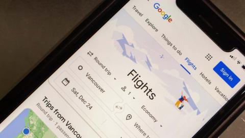 Image of Google Flights app