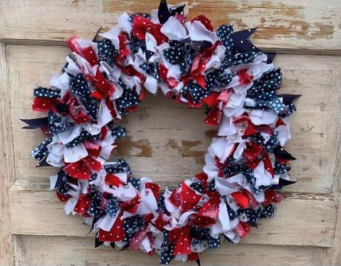 Image of 4th of July wreath