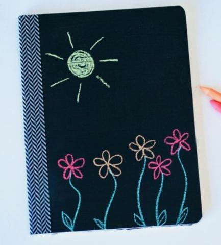 Image of chalkboard notebook