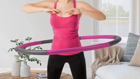 Image of woman hula hooping