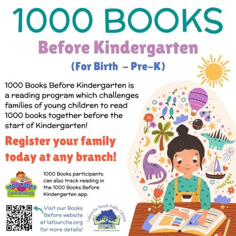 Image of 1000 Books Before Kindergarten Flyer