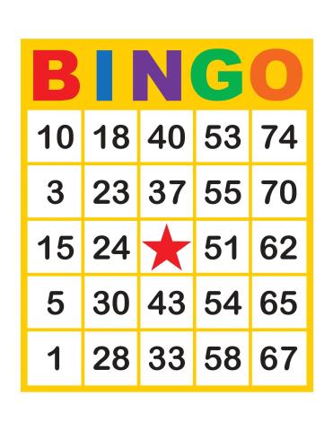 Image of Bingo card