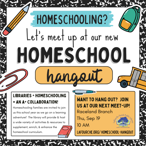 Image of Homeschool Hangout flyer