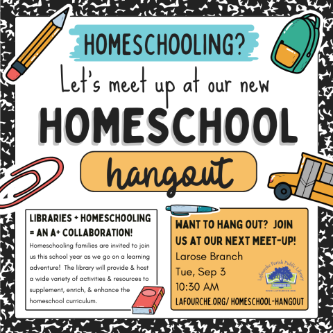 Image of Homeschool Hangout flyer