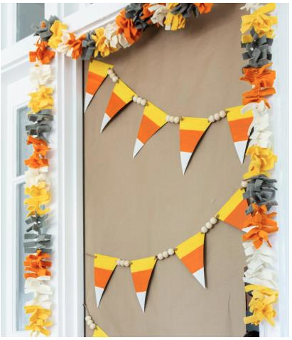 Image of candy corn garland