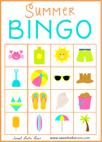 Image of summer bingo