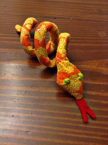 Image of sewn snake