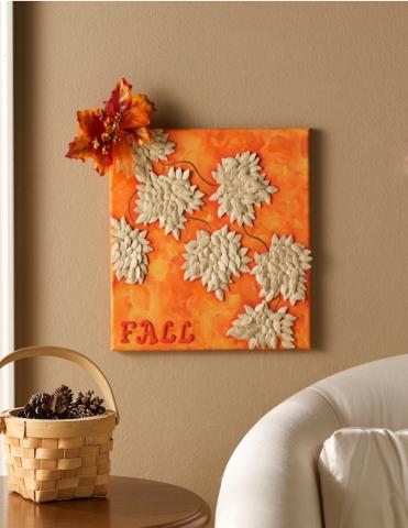 Image of pumpkin seed wall art