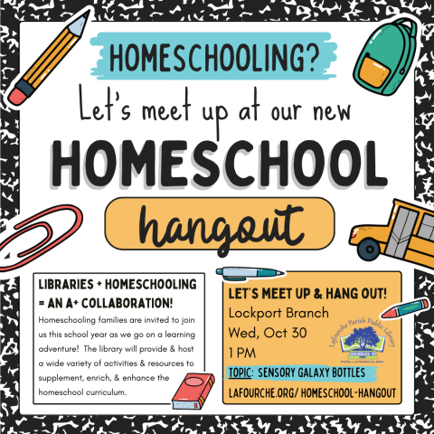 Image of Homeschool Hangout flyer