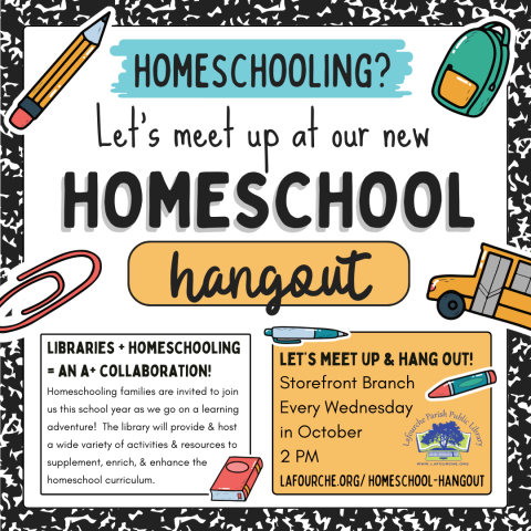 Image of Homeschool Hangout flyer