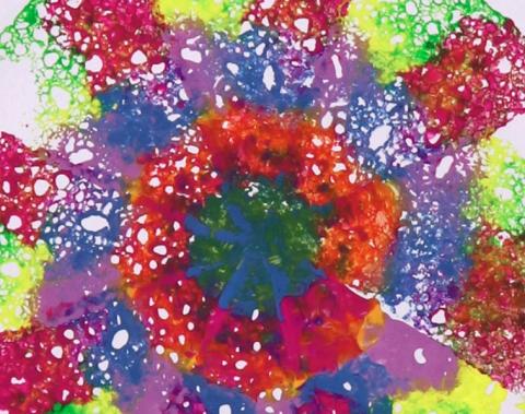 Image of kaleidoscope painting