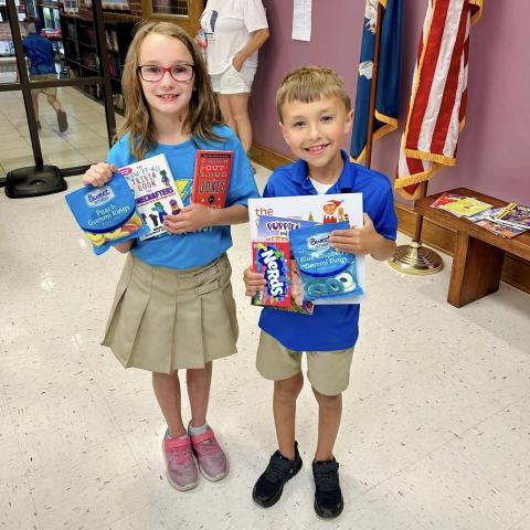 Image of kids playing book bingo