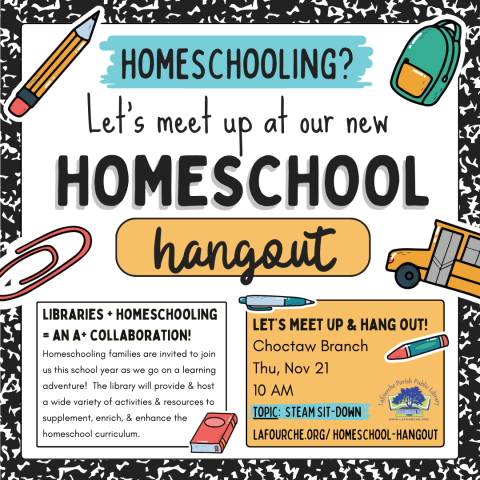 Image of Homeschool Hangout flyer