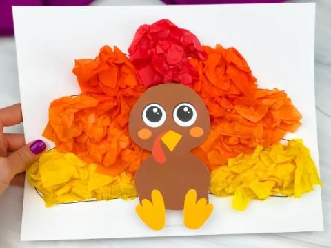 Image of tissue paper turkey