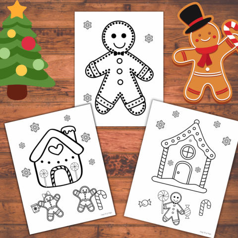 Image of Christmas coloring sheets