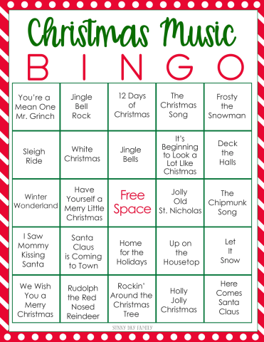 Image of Christmas Music Bingo