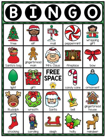 Image of Christmas bingo