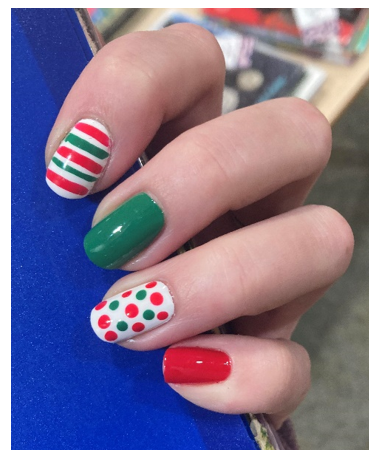 Image of Christmas manicure