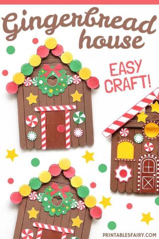 Image of gingerbread house ornament