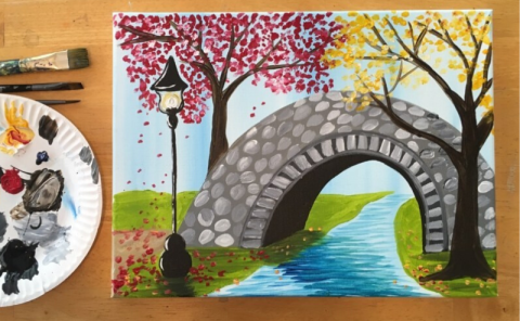 Image of bridge painting