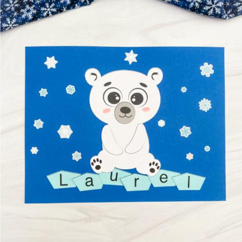 Image of polar bear name craft