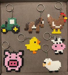 Image of perler bead keychains