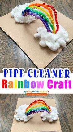 Image of pipe cleaner rainbow