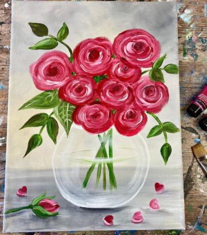 Image of painting of roses