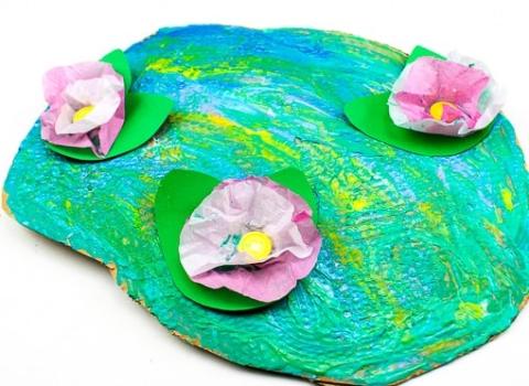 Image of lily pad art