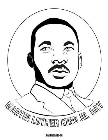 Image of MLK coloring sheet