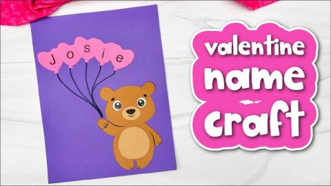 Image of Valentine name craft