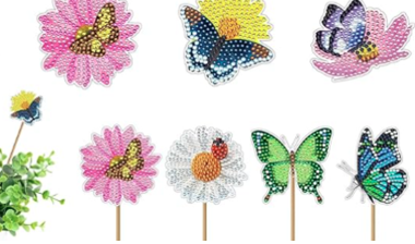 Image of butterfly garden stakes