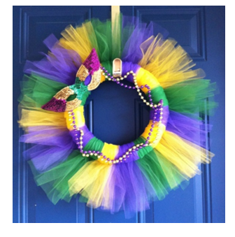 Image of Mardi Gras wreath