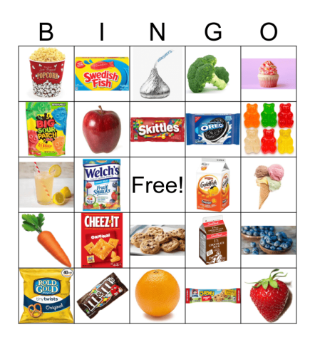 Image of snack food bingo