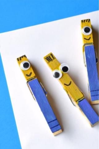 image of minion clothespin