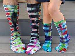 Image of tie dyed socks