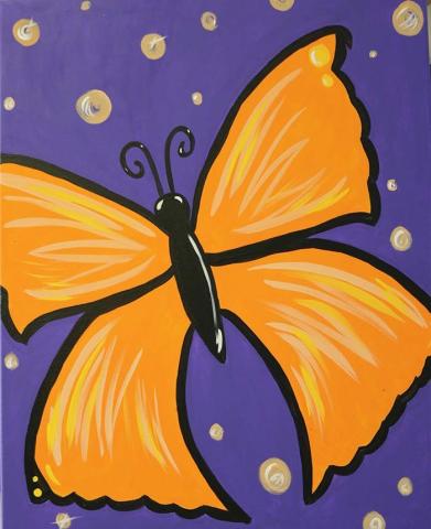 Image of butterfly painting