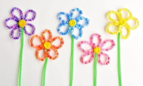 Image of beaded flowers