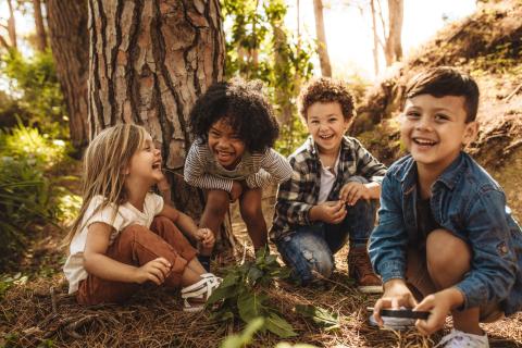 Image of kids playing outside