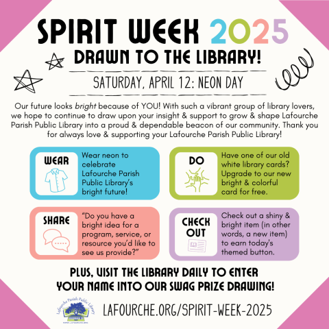 Image of Spirit Week flyer