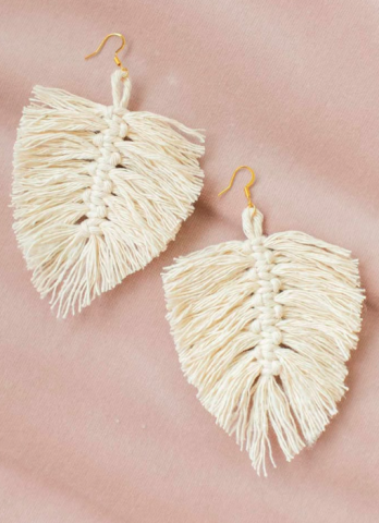 Image of macramé earrings