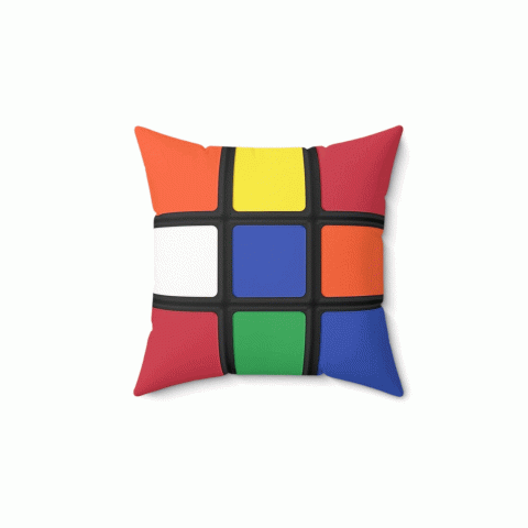 Image of Rubik's cube pillow