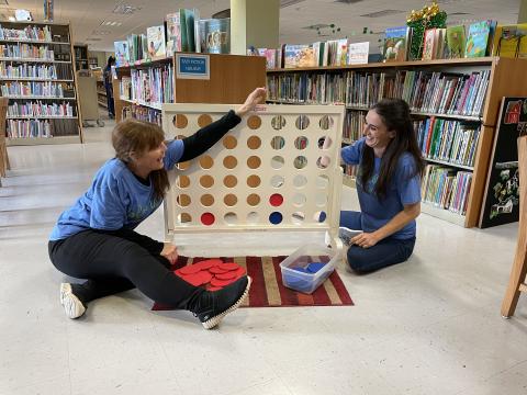 Image of giant Connect 4
